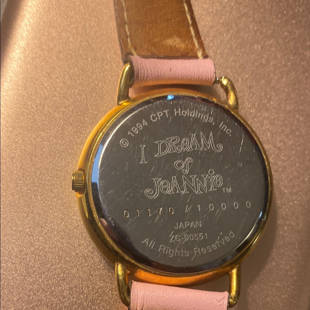 I Dream of Jeannie Gold and Pink Watch
